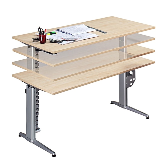 Schreibtisch Hammerbacher Xe 19 Ahorn Elektrisch Hohenverstellbar