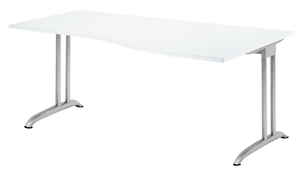 Hammerbacher Bs18 Schreibtisch B Serie Weiss 180 X 100 Cm