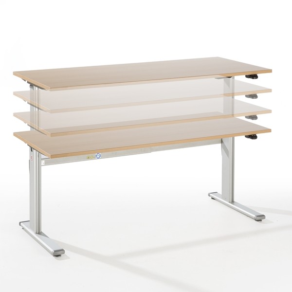 Hammerbacher Schreibtisch XD16 160 x 80 elektrisch ...