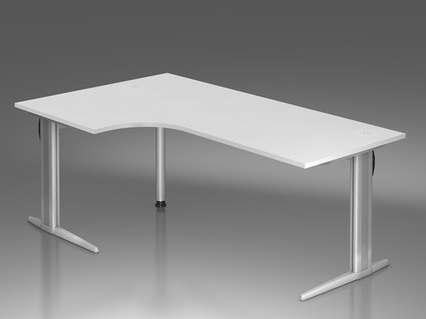 Hammerbacher Xs82 Schreibtisch Xs Serie Weiss 200 X 120 Cm