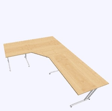 Hammerbacher Bs Schreibtisch Stellbeispiel 200 X 240 Cm