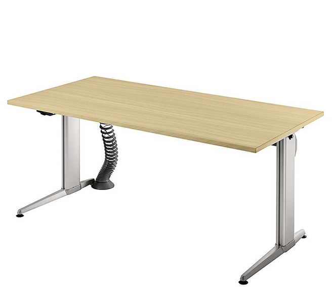 Schreib­tisch Ham­mer­ba­cher XE 2E weiß elek­trisch hö­hen­ver­stell­bar, 200 x 100 cm